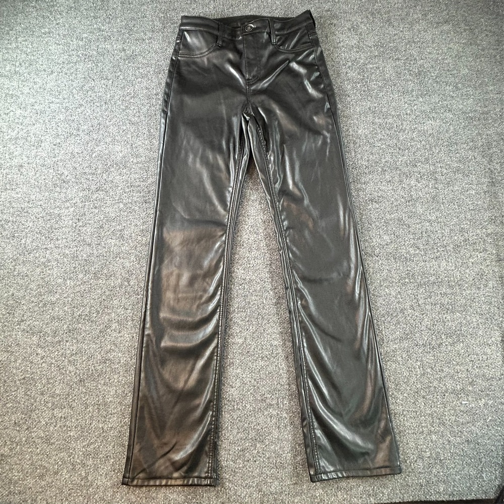 Rock & Roll denim Faux Vegan Leather Pants Women's 29/33